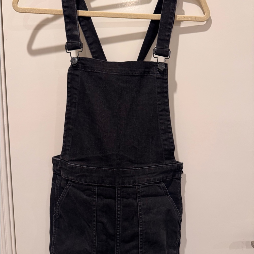 Madewell Black Denim Overalls